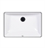 Icera L-2420.01 Muse Grande 22 5/8" Vitreous China Undermount Rectangular Bathroom Sink in White